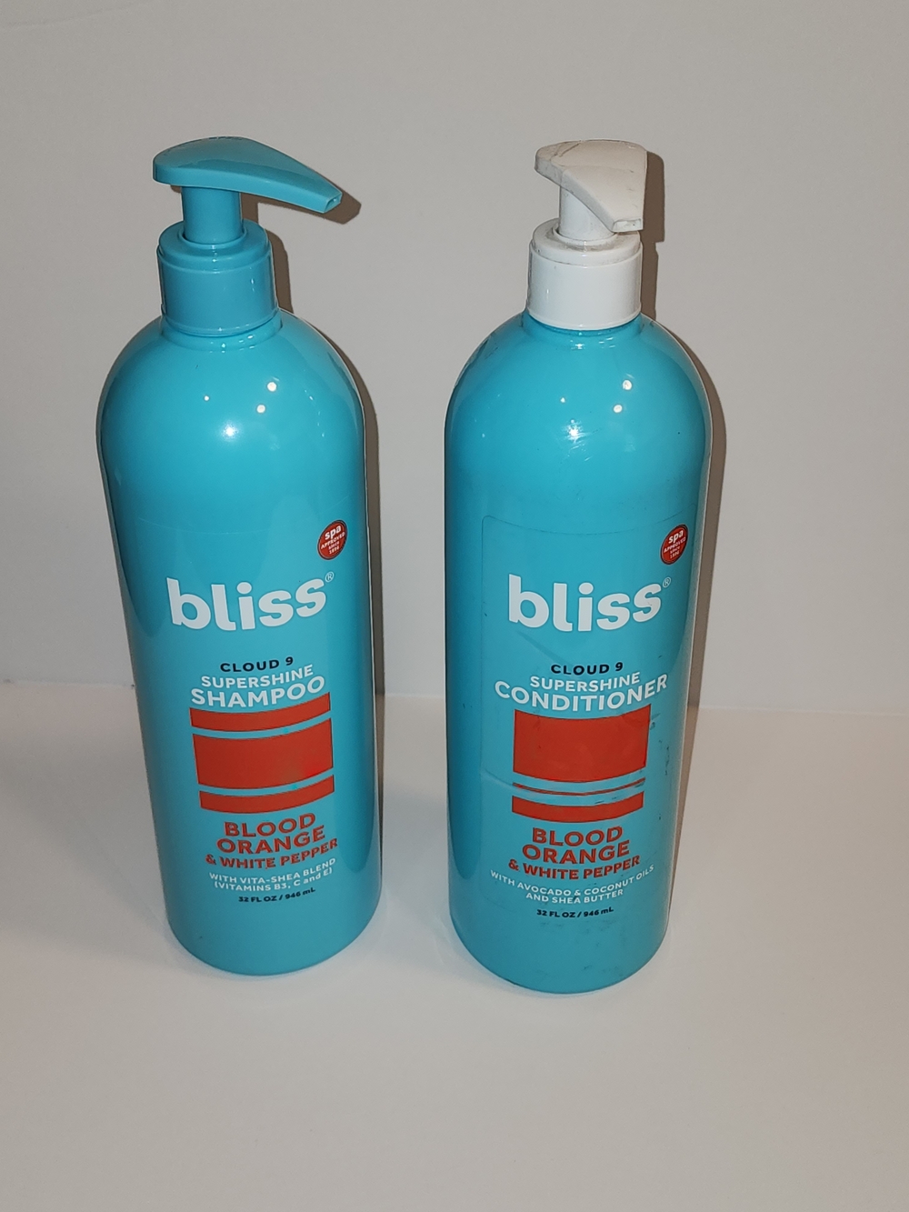 bliss Cloud 9 Supershine Shampoo & Conditioner - Blood Orange (Blue Bottles)